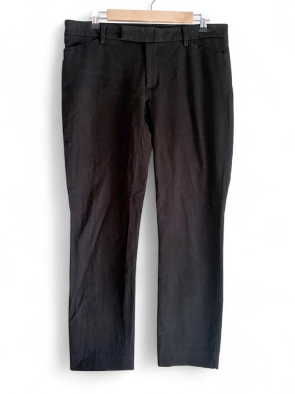 Gap Black Cotton Blend Slim Cropped Stretch Pants Size 10
